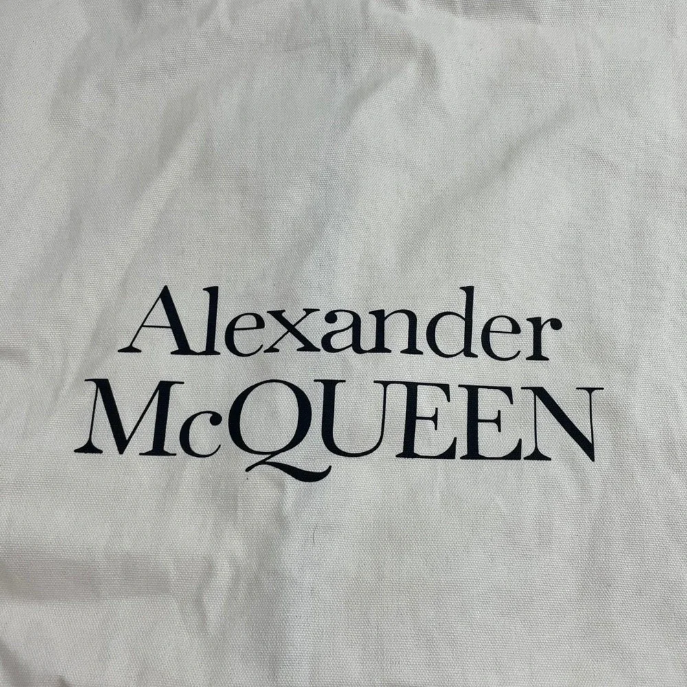 Alexander McQueen Cream Canvas Garment Bag Travel Full Length Formal Wear Suit